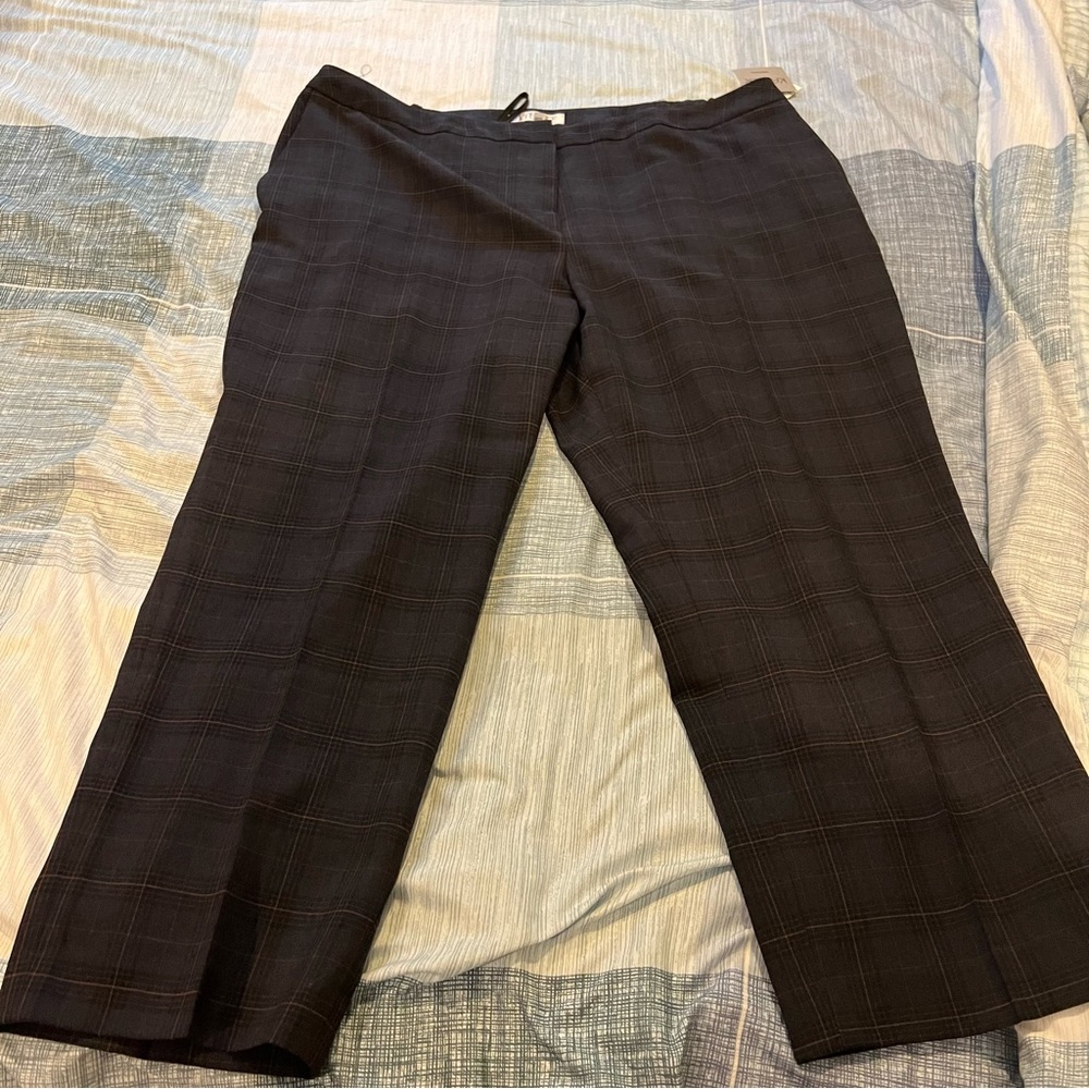 NWT plaid Kasper work pants